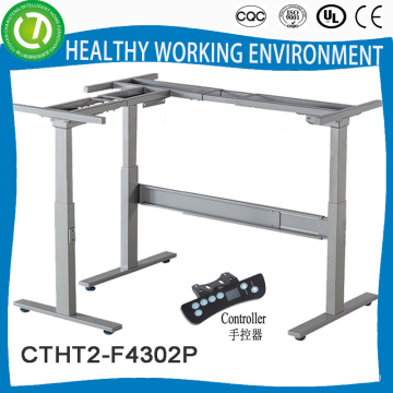 Artificial height adjustable study desk frame with electric height control panel